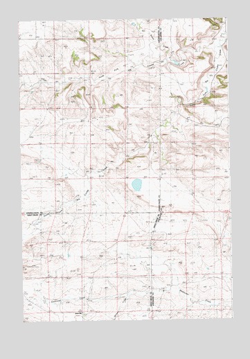 Locomotive Butte SW, MT USGS Topographic Map