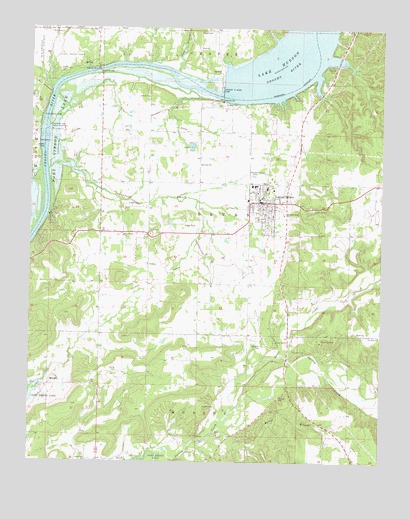 Locust Grove, OK USGS Topographic Map