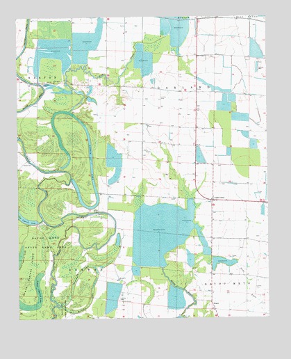 Lodge Corner, AR USGS Topographic Map