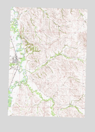 Lodge Grass, MT USGS Topographic Map