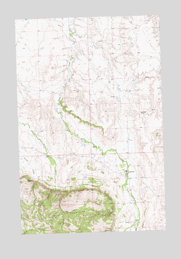 Lodge Pole, MT USGS Topographic Map