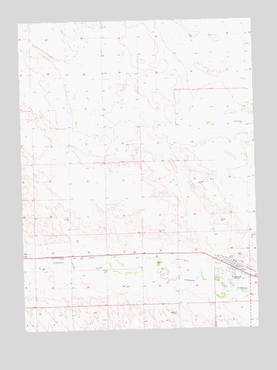 Lodgepole, NE USGS Topographic Map