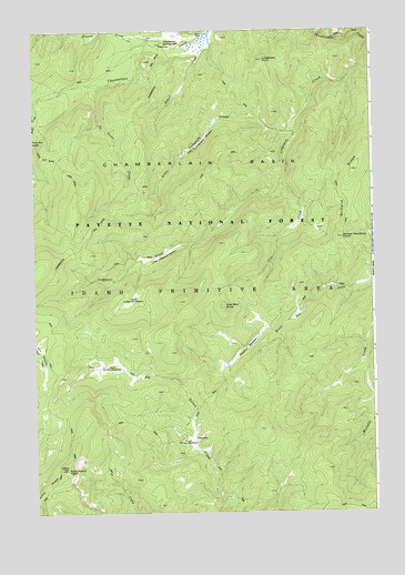 Lodgepole Creek, ID USGS Topographic Map