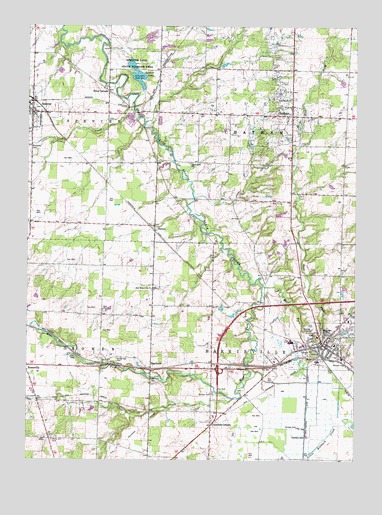 Lodi, OH USGS Topographic Map