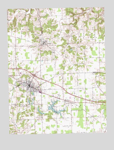 Batesville, IN USGS Topographic Map