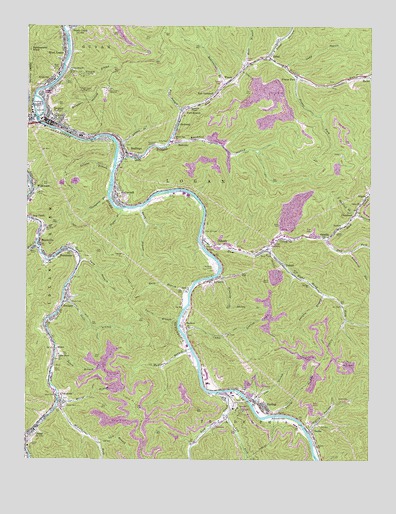 Logan, WV USGS Topographic Map