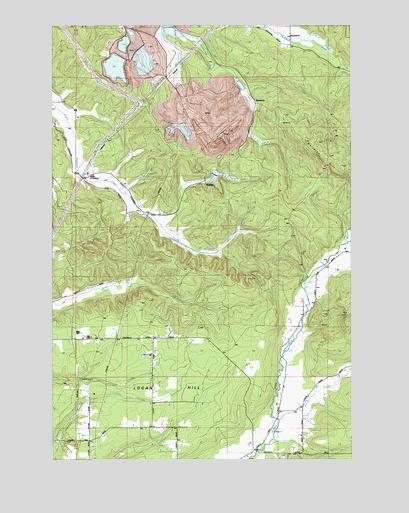 Logan Hill, WA USGS Topographic Map