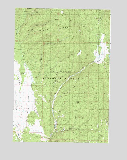Logan Valley East, OR USGS Topographic Map