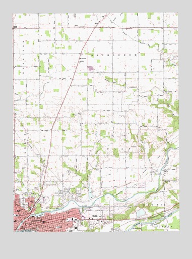 Logansport, IN USGS Topographic Map