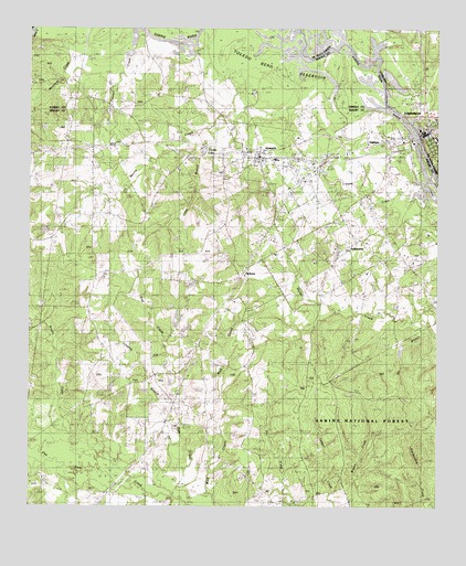Logansport West, LA USGS Topographic Map