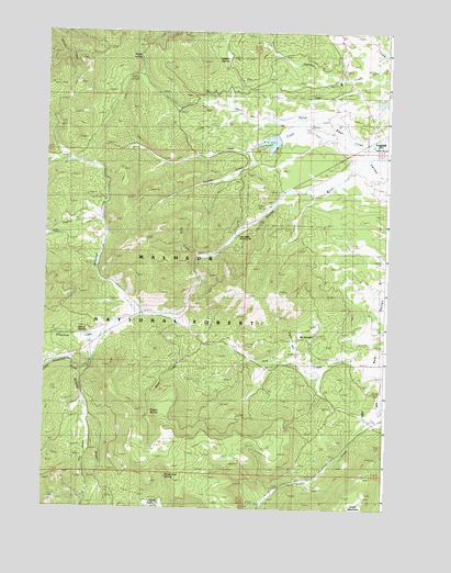 Logdell, OR USGS Topographic Map