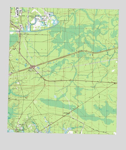 Logtown, MS USGS Topographic Map