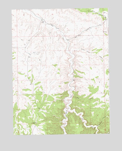 Agency Draw NE, UT USGS Topographic Map