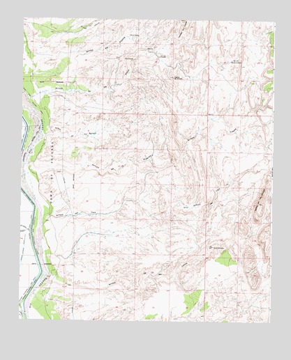 Loma De Las Canas, NM USGS Topographic Map