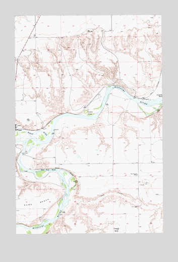 Loma East, MT USGS Topographic Map