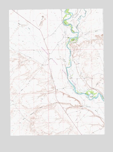 Lombard Buttes, WY USGS Topographic Map