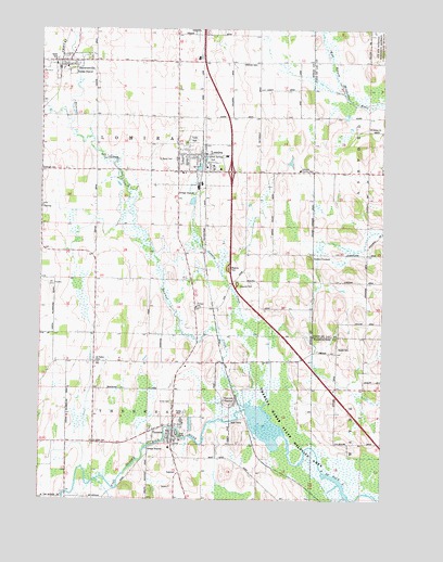 Lomira, WI USGS Topographic Map