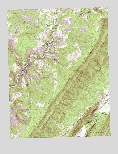 Lonaconing, MD USGS Topographic Map