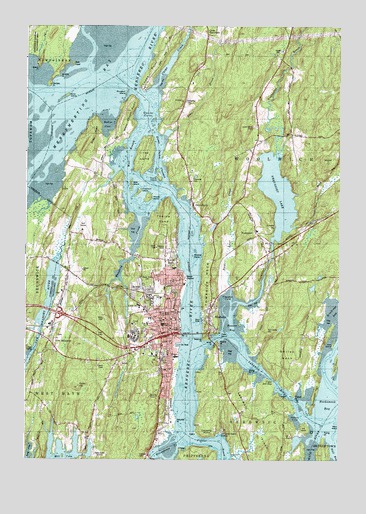 Bath, ME USGS Topographic Map