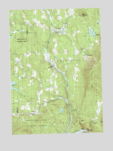 Londonderry, VT USGS Topographic Map