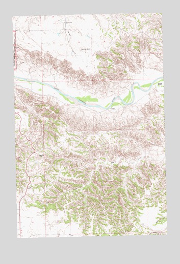 Lone Butte, ND USGS Topographic Map