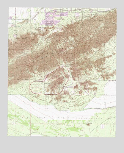 Lone Butte, AZ USGS Topographic Map