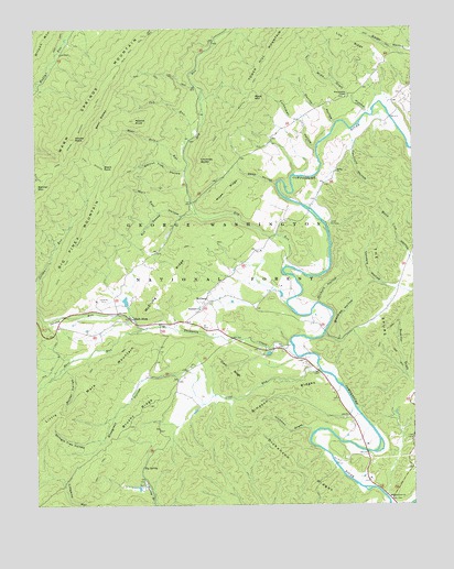 Bath Alum, VA USGS Topographic Map