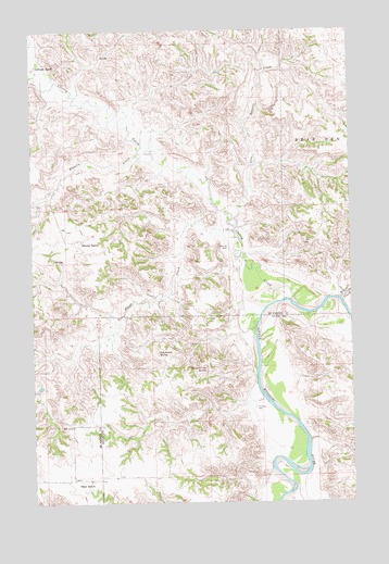 Lone Butte NE, ND USGS Topographic Map