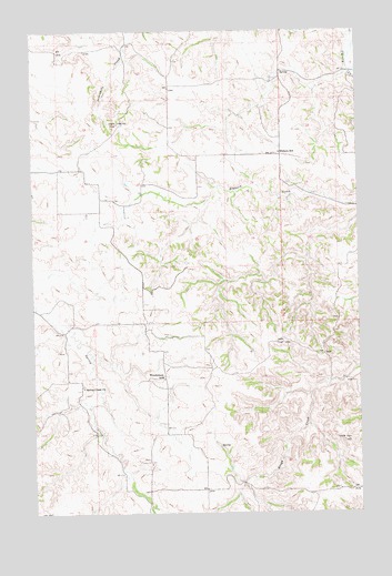 Lone Butte NW, ND USGS Topographic Map