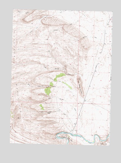 Lone Haystack Mountain, WY USGS Topographic Map