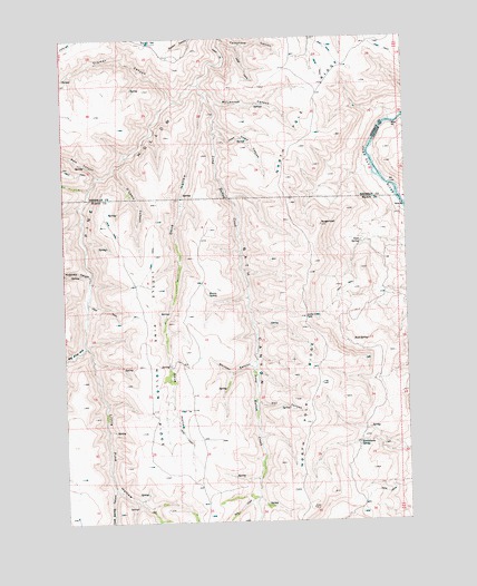 Bath Canyon, OR USGS Topographic Map
