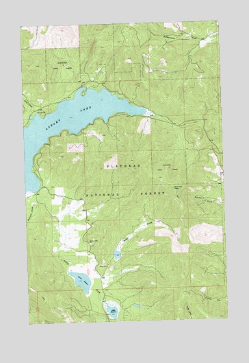 Lone Lake, MT USGS Topographic Map