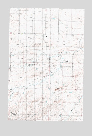 Lone Man Coulee West, MT USGS Topographic Map