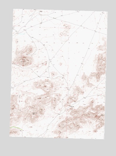 Lone Mountain, WY USGS Topographic Map