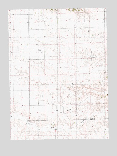 Lone Pine Butte, NE USGS Topographic Map