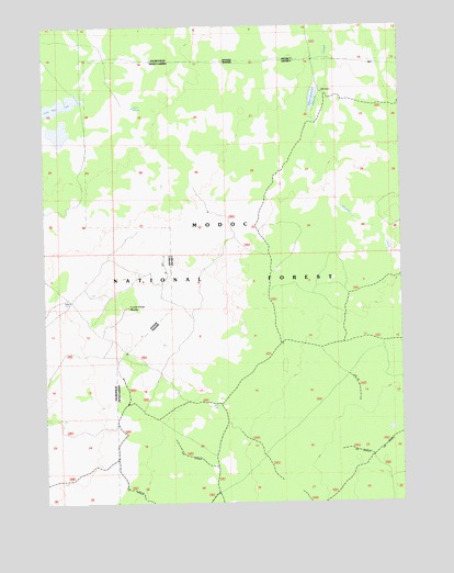 Lone Pine Butte, CA USGS Topographic Map