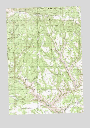 Lone Pine Butte, WA USGS Topographic Map