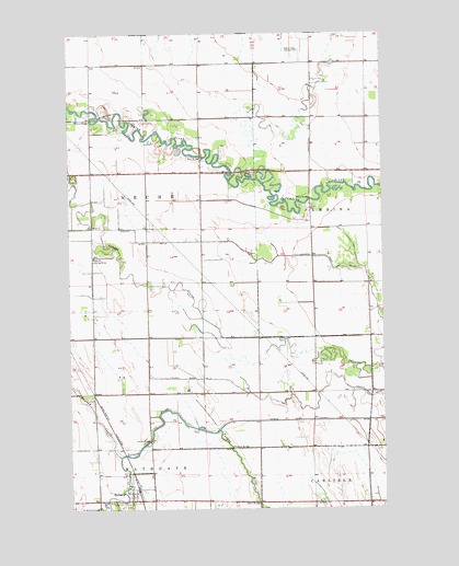 Bathgate, ND USGS Topographic Map