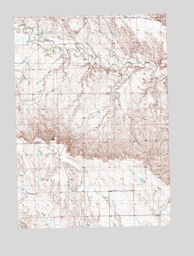 Lone Tree Creek, SD USGS Topographic Map