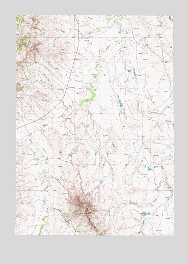 Lone Tree Creek, WY USGS Topographic Map