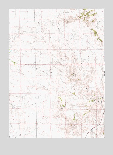 Lone Tree Hill, WY USGS Topographic Map