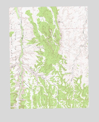 Agency Draw NW, UT USGS Topographic Map