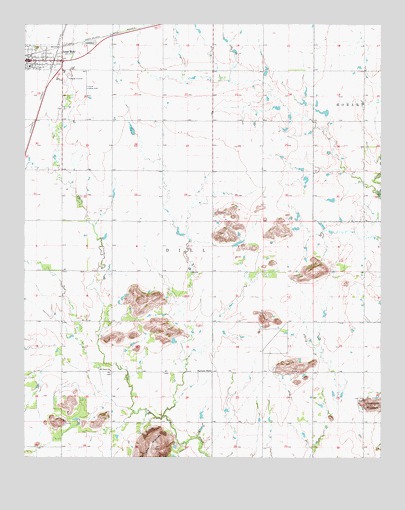 Lone Wolf, OK USGS Topographic Map
