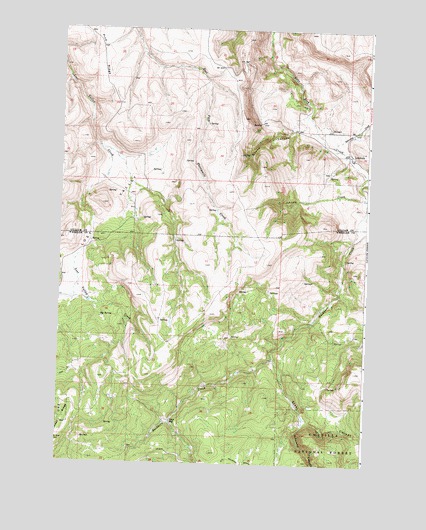Lonerock, OR USGS Topographic Map