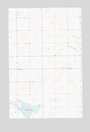 Lonesome Lake, MT USGS Topographic Map