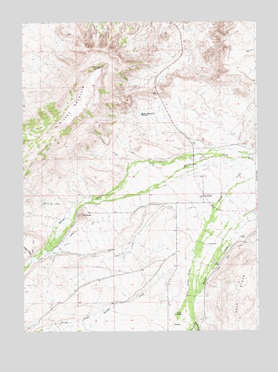Lonetree, WY USGS Topographic Map