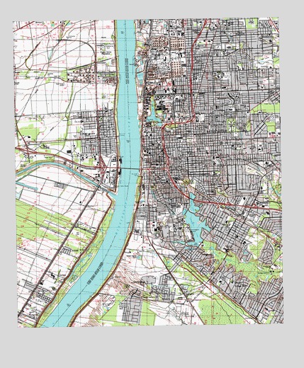 Baton Rouge West, LA USGS Topographic Map