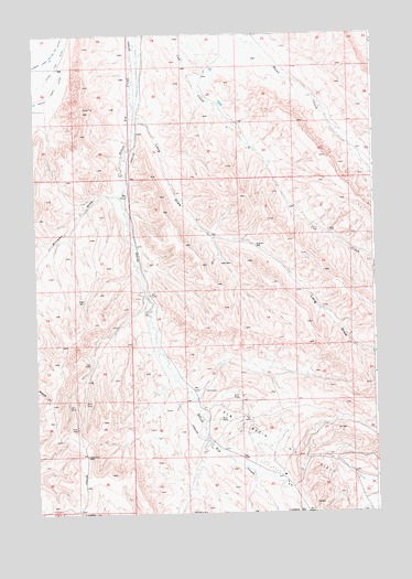 Long Draw, MT USGS Topographic Map