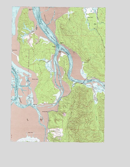 Long Island, WA USGS Topographic Map
