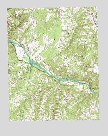 Long Island, VA USGS Topographic Map